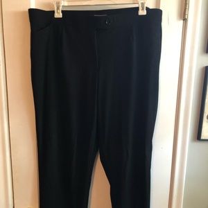 Plus Size Black Slim Leg Slacks W/ Pockets!